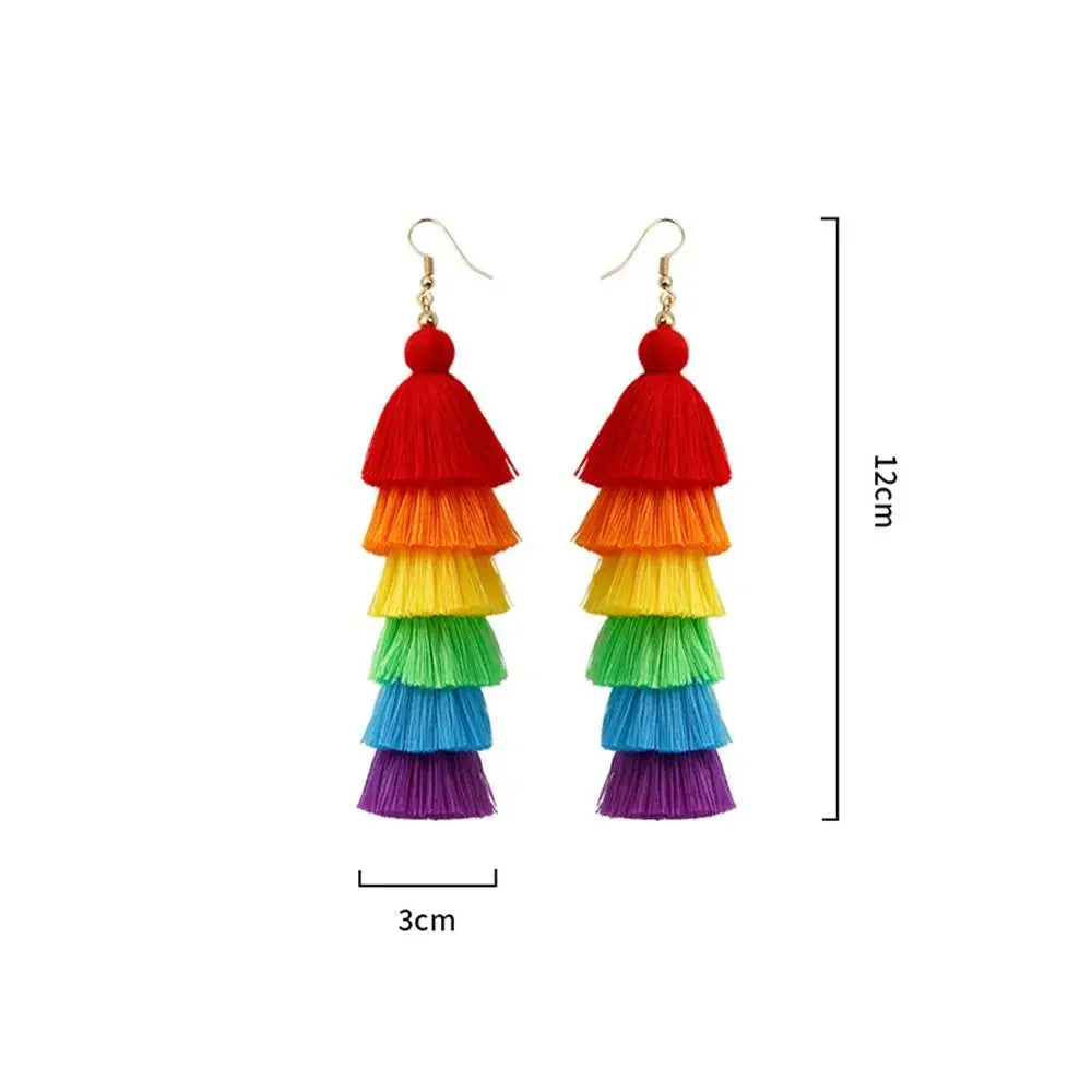 Regenbogen-Ohrringe für Damen