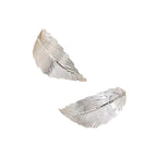 Hängende Ohrringe mit Blatt für Damen silber