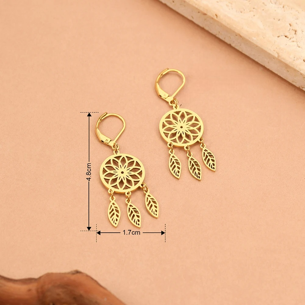 Hängende Ohrringe Traumfänger 