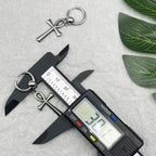 Hängende Ohrringe Ankh-Kreuz 