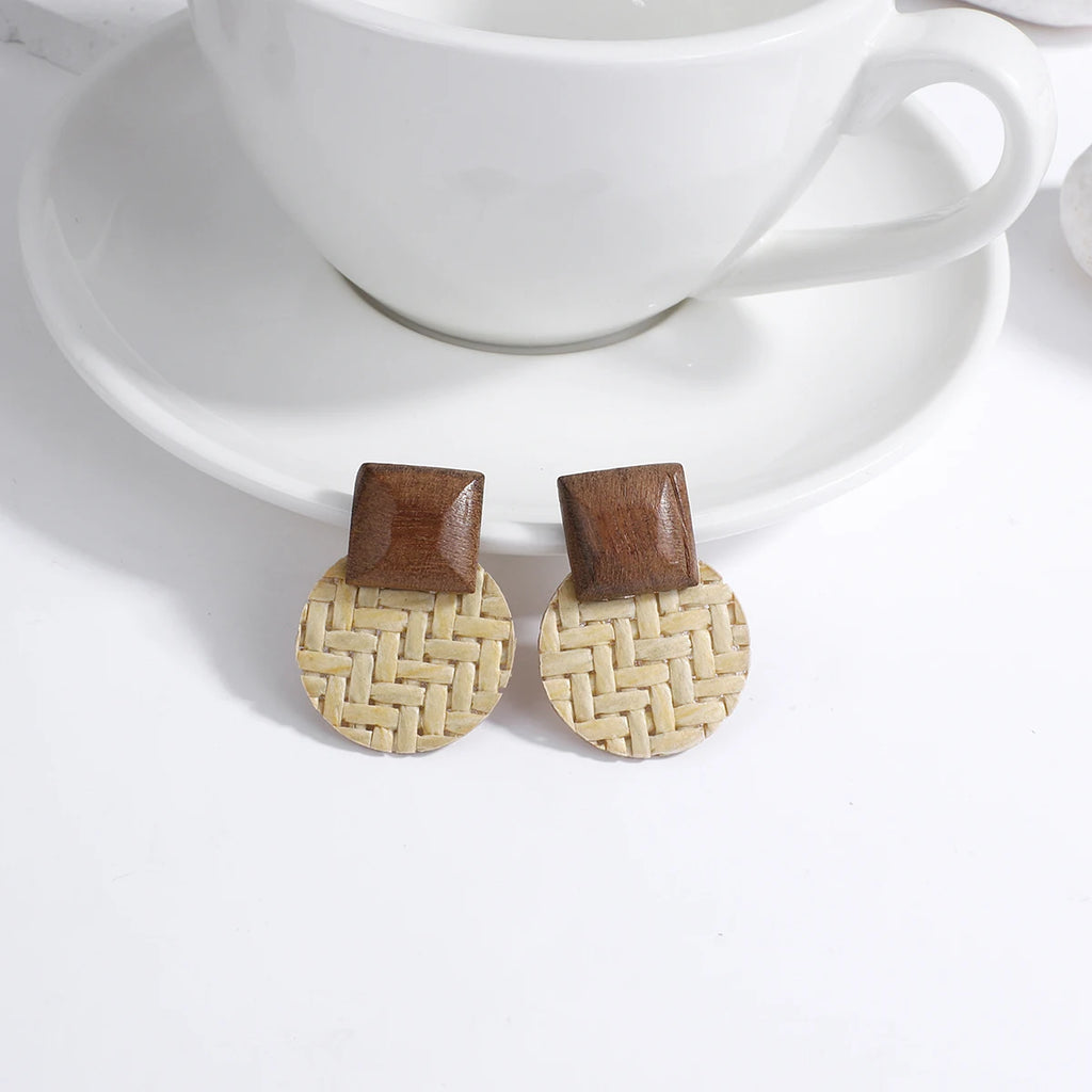 Bohème-Stil Ohrringe mit natürlichem Effekt 