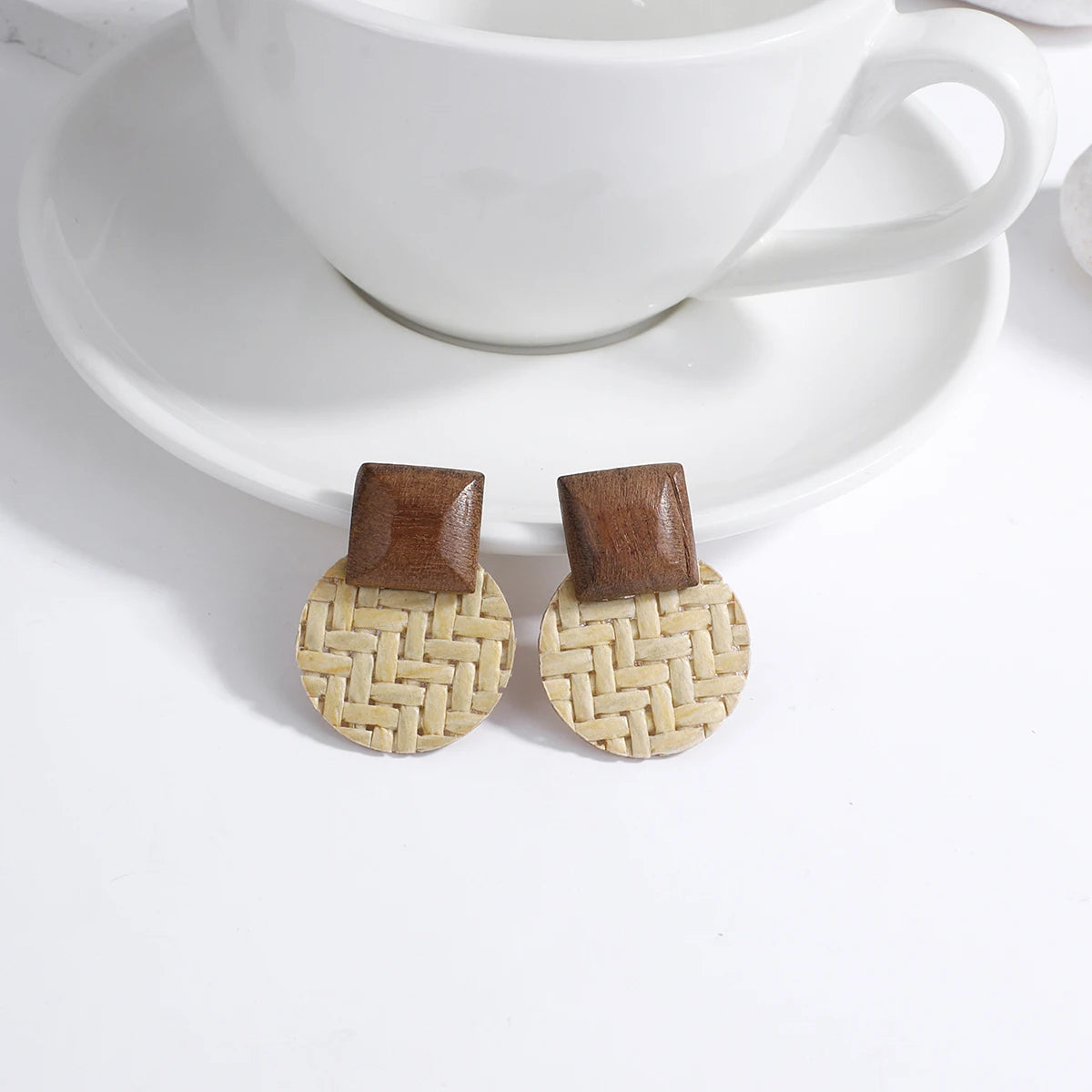 Bohème-Stil Ohrringe mit natürlichem Effekt 