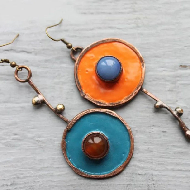 Ungewöhnliche Ethnische Hängende Ohrringe