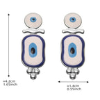 Ethnische blaue Auge hängende Ohrringe