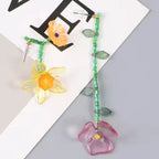 Hängende Ohrringe Blumen im Boho-Stil