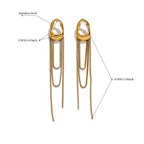 Hängende Wassertropfen-Ohrringe für Damen