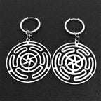 Hängende Ohrringe Hekate Rad Strophalos Frauen