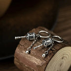 Hängende Ohrringe Buddhistische Gebetsrad