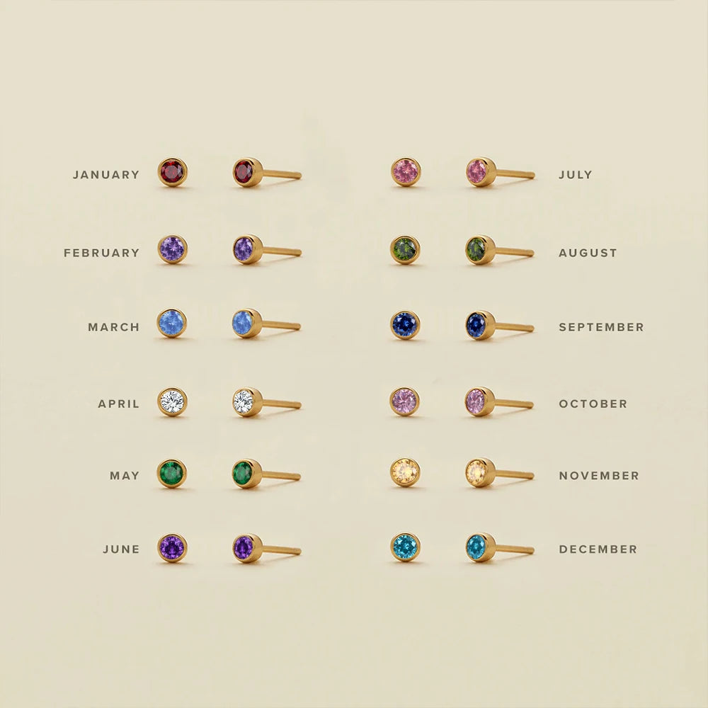 Geburtsstein-Ohrringe 