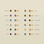 Geburtsstein-Ohrringe 