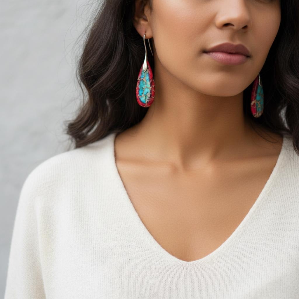 Ohrringe mit Naturstein 