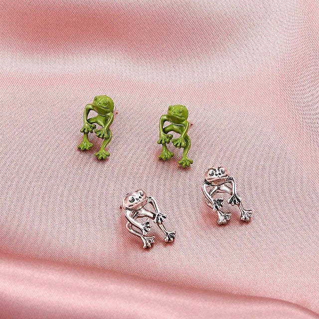 Frosch Ohrringe für Damen