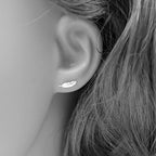 Ohrstecker mit Feder