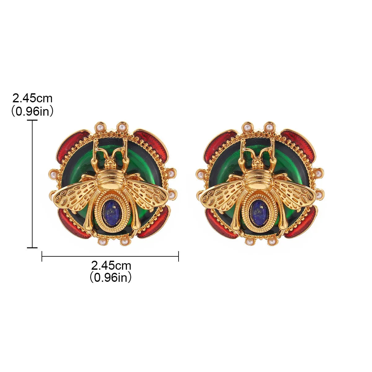 Runde Ohrringe Biene