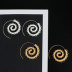 Spiral Creolen Ohrringe für Damen Silber