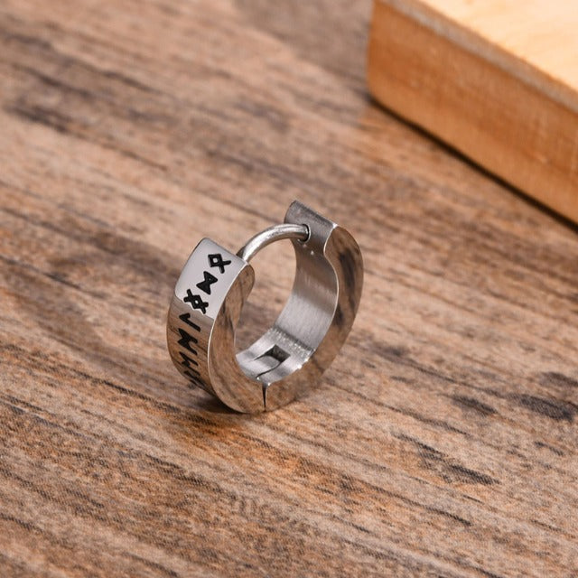 Wikinger Creolen Ohrringe für Männer und Frauen Keltisch Nordisch silber