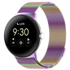 Edelstahl Milan Magnetarmband Smartwatch Google Pixel Watch 1 & 2 regenbogen