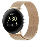 Edelstahl Milan Magnetarmband Smartwatch Google Pixel Watch 1 & 2 champagner