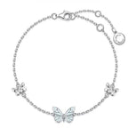 Parure papillon lumineux (collier + bracelet) + boucles d’oreilles offertes