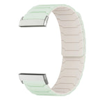 Magnetarmband für Fitbit Versa 3, Versa 4, Sense 1 und Sense 2 Uhr weiß-grün