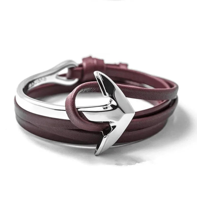 Verstellbares Armband mit Seemanker 