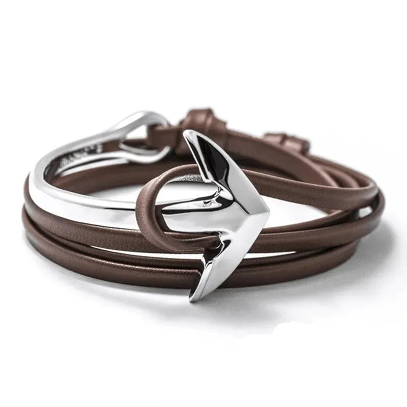 Verstellbares Armband mit Seemanker 
