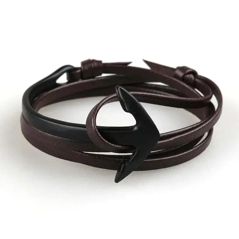 Verstellbares Armband mit Seemanker 
