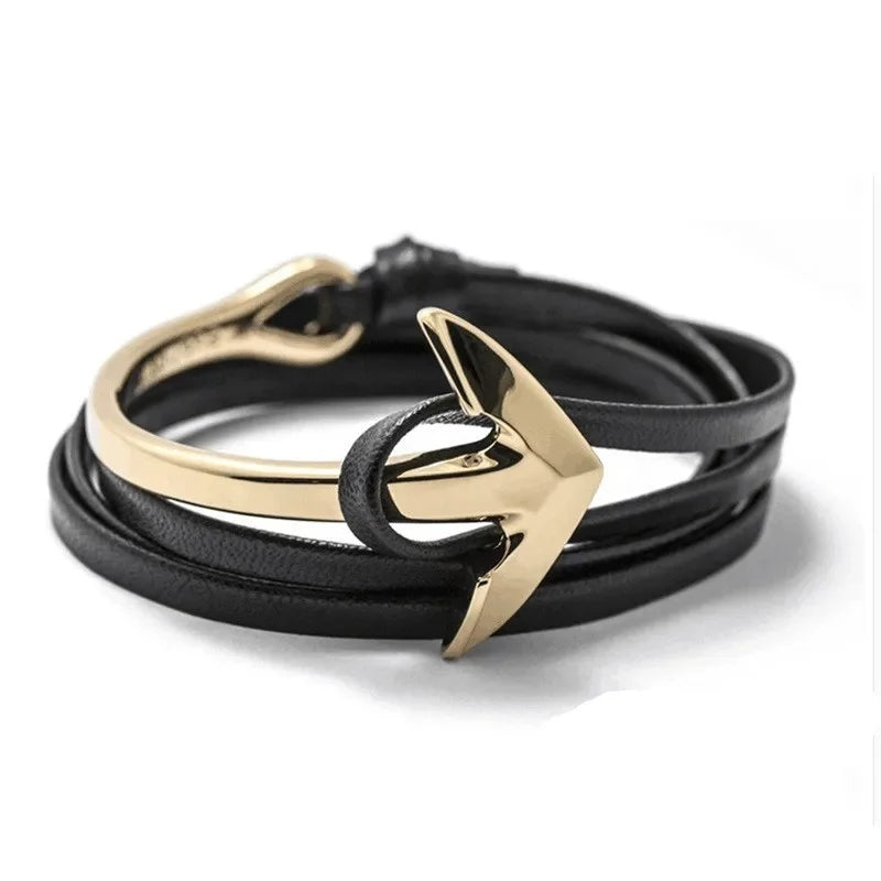 Verstellbares Armband mit Seemanker 