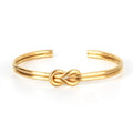 Verstellbares Herrenarmband mit Knoten aus Gold