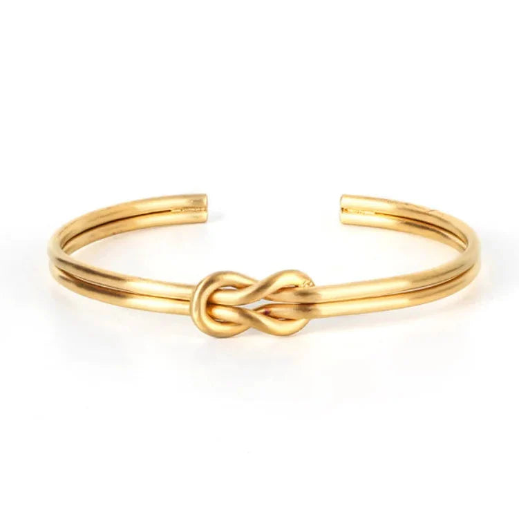 Verstellbares Herrenarmband mit Knoten aus Gold