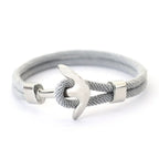Ankerarmband grau 