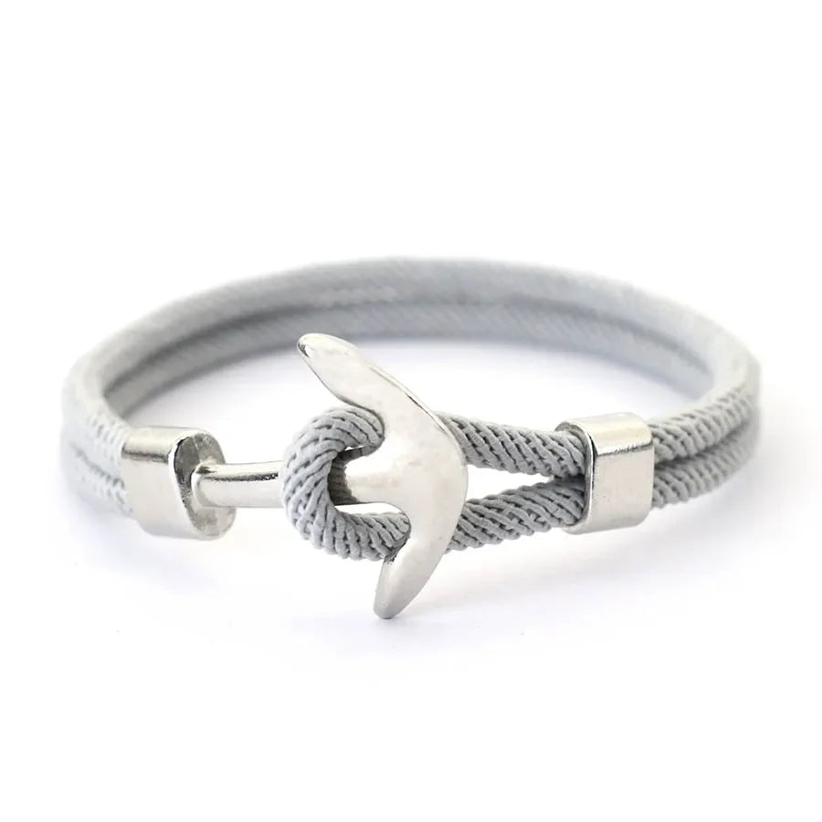 Ankerarmband grau 