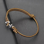 Marineanker-Armband braun