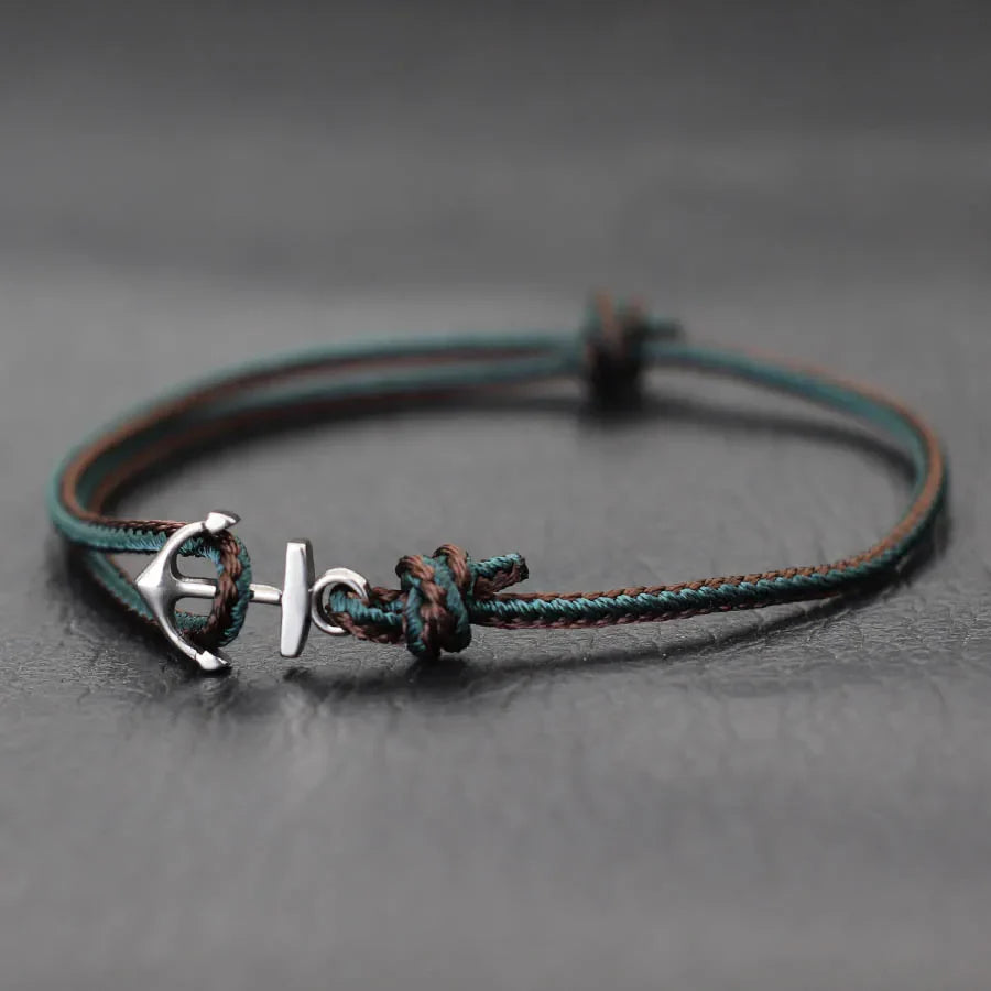 Marineanker-Armband dunkelgrün