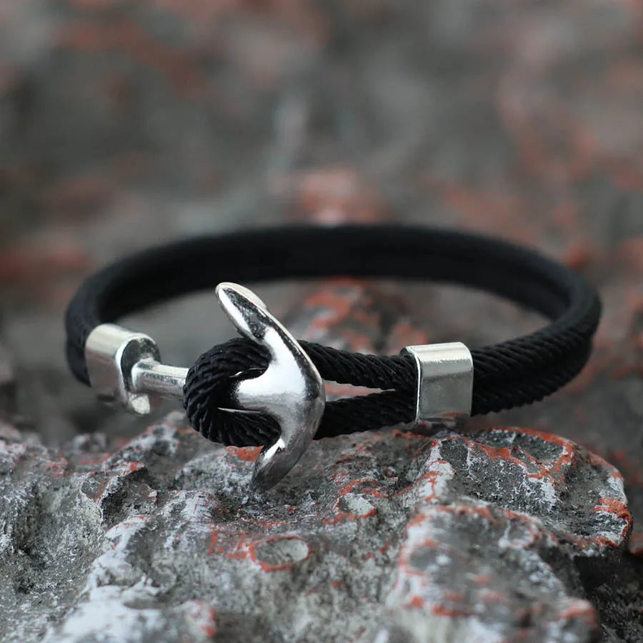 Ankerarmband schwarz