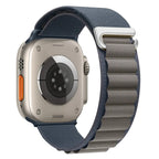 Apple Watch Sport Loop Armband grau blau