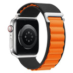 Apple Watch Sport Loop Armband schwarz orange