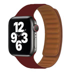 Apple Watch Armband mit magnetischem Verschluss bordeaux