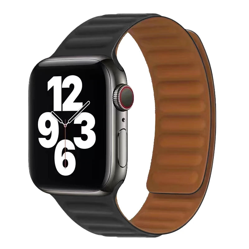Apple Watch Armband mit magnetischem Verschluss schwarz