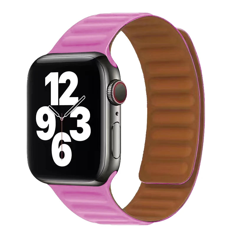 Apple Watch Armband mit magnetischem Verschluss rosa