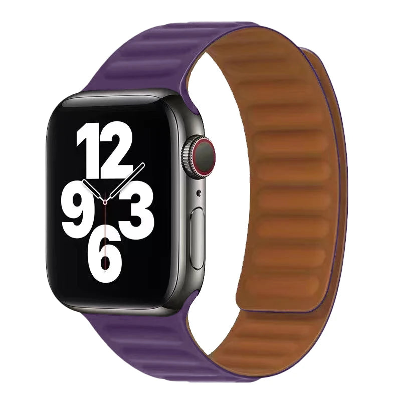 Apple Watch Armband mit magnetischem Verschluss violett