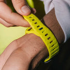 Apple Watch Armband aus chirurgischem Silikon gelb