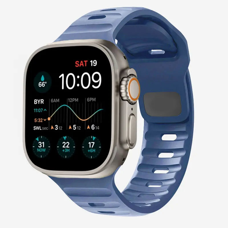 Apple Watch Armband aus chirurgischem Silikon blau