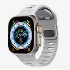 Apple Watch Armband aus chirurgischem Silikon grau