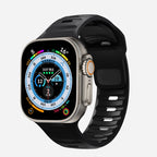 Apple Watch Armband aus chirurgischem Silikon schwarz