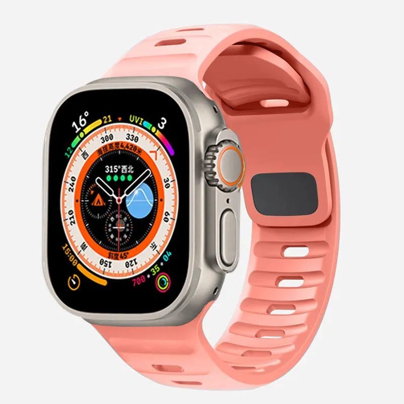 Apple Watch Armband aus chirurgischem Silikon rosa