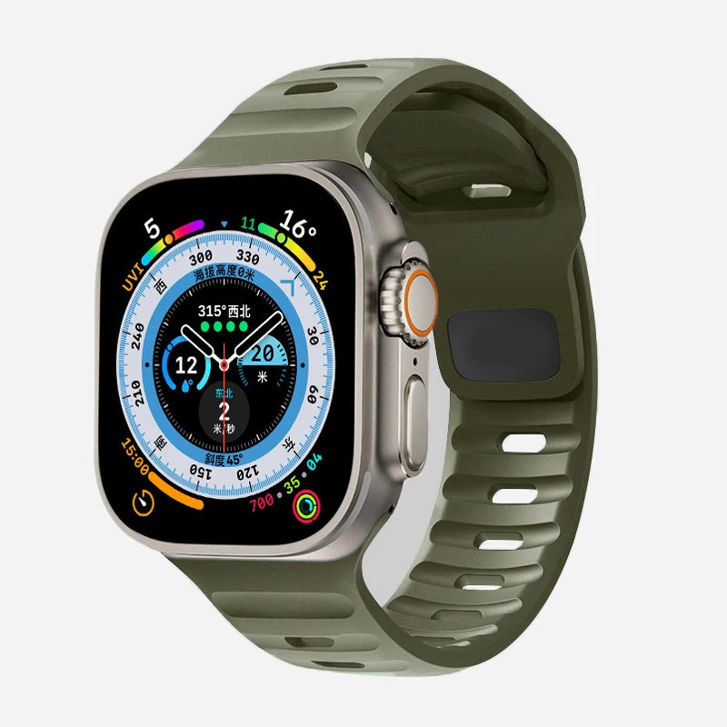Apple Watch Armband aus chirurgischem Silikon grün