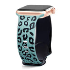 Apple Watch Armband Leopard cyan