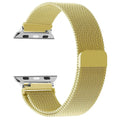 Magnetisches Apple Watch Armband aus goldfarbenem Stahl