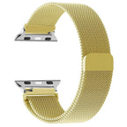 Magnetisches Apple Watch Armband aus goldfarbenem Stahl